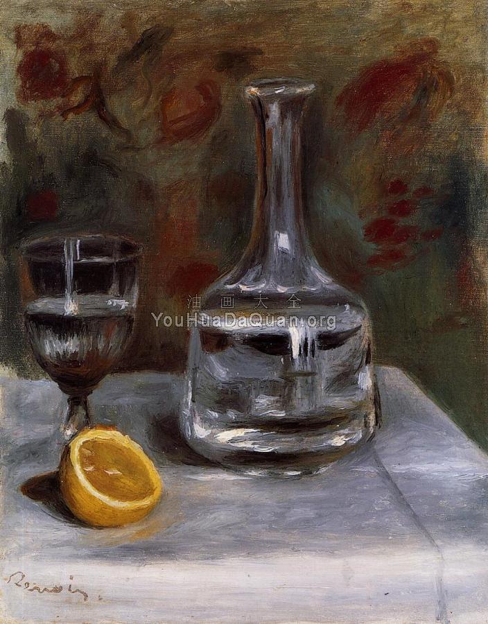 Still Life with Carafe - 皮埃尔·奥古斯特·雷诺阿
